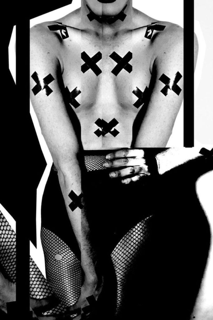 Artistieke art foto van vrouwenlichaam