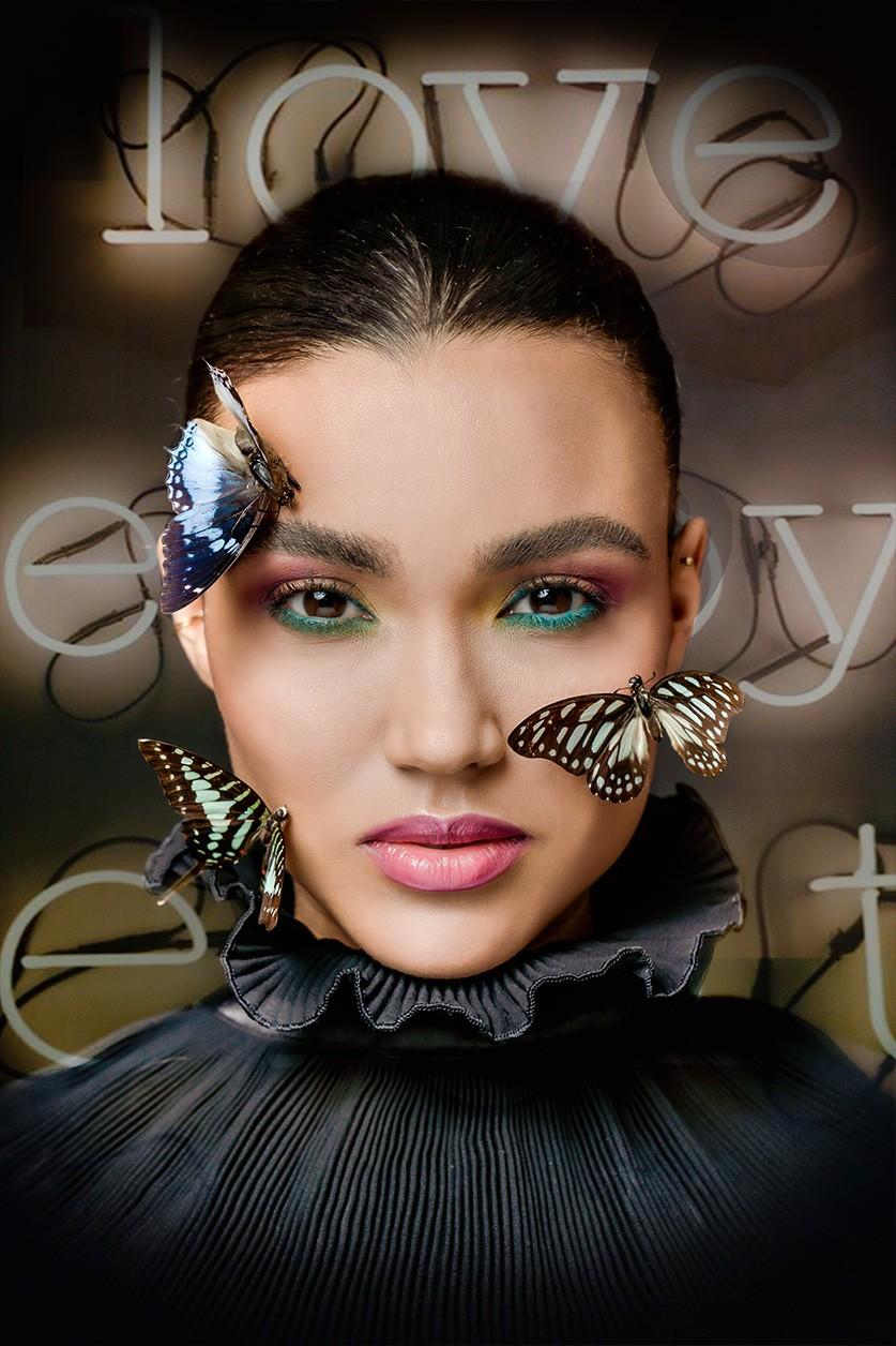 Fotokunst van een mooie vrouw