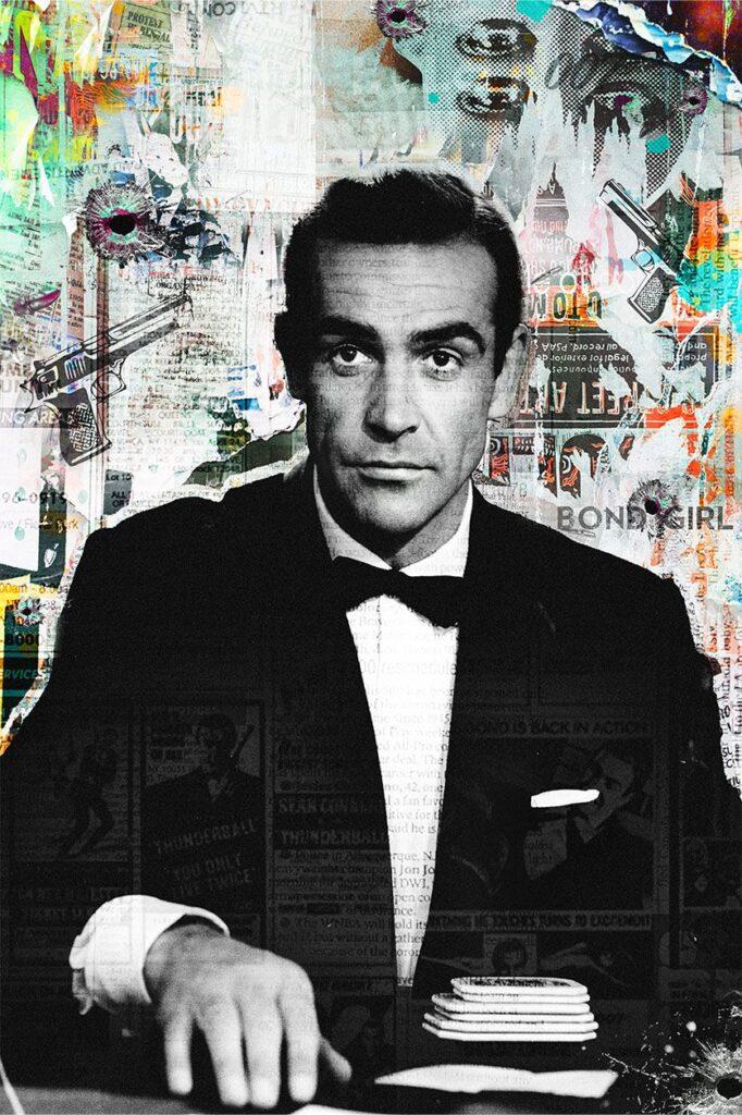 Kunst voor aan de muur van Sean Connery
