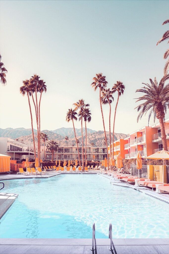 Foto van zwembad in Palm Springs stijl