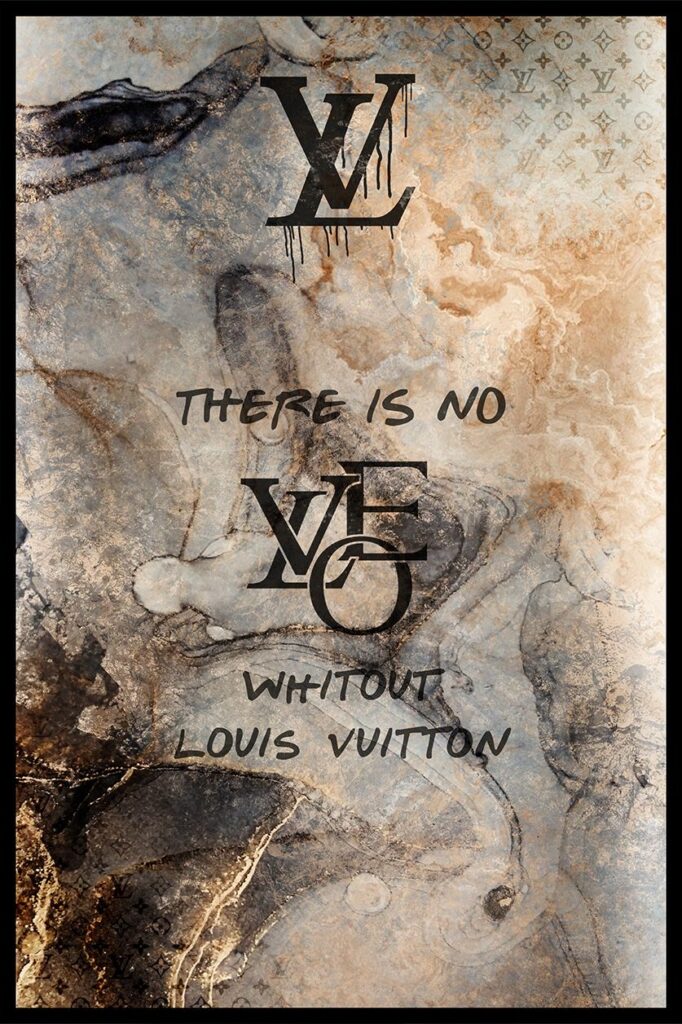 Marmer fotokunst van fashion brand