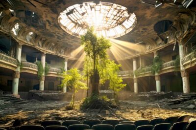 Fotokunst van een abandoned building