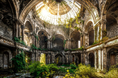 Wall art van architectuur