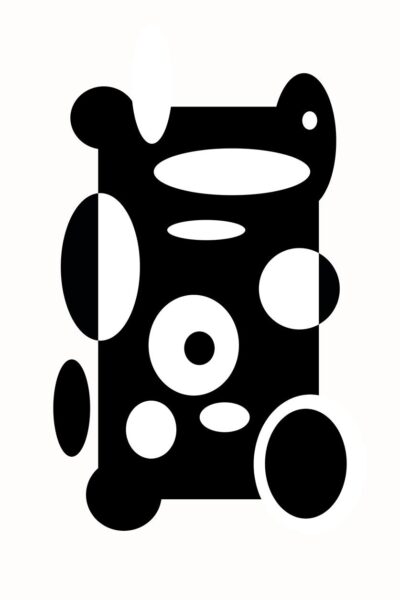 Abstracte zwart wit foto art