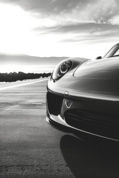 Wanddecoratie van luxe sportwagen