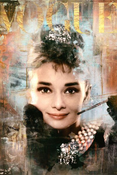 Kunst voor aan de muur van Audrey Hepburn