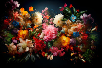 Kleurrijk stilleven van bloemen