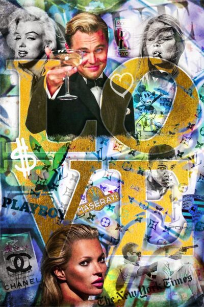 Pop art schilderij van celebrities