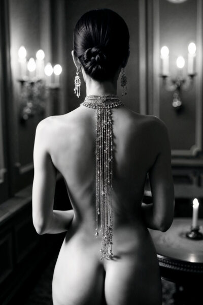 Luxe wall art van naakte sexy vrouw