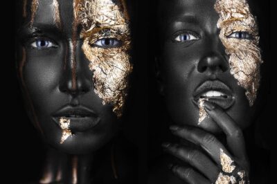 Artistiek portret schilderij