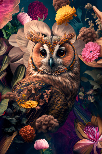 Fotokunst van vogels, The Owl