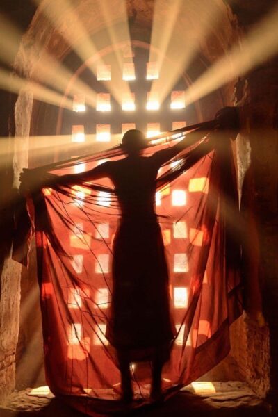 Wall decor van monnik