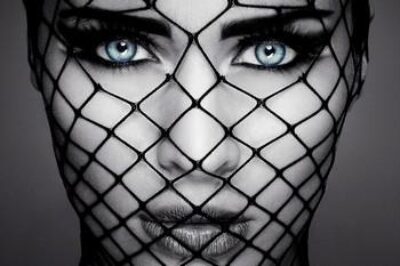 Portret van mooie vrouw