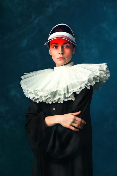 Artistiek portret als oude meester.